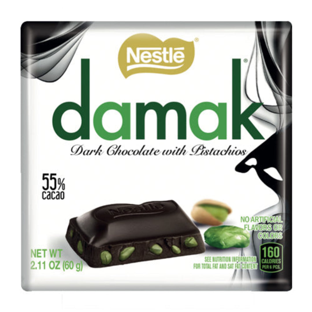 Nestle Damak Dark Chocolate with Pistachio 60g